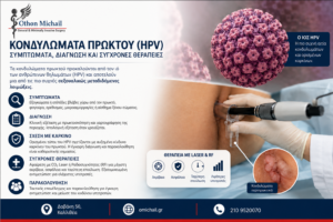 Κονδυλώματα πρωκτού (HPV): συμπτώματα, διάγνωση και σύγχρονη θεραπεία με Laser και RF από τον Dr. Όθωνα Μιχαήλ