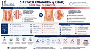 Διάσταση κοιλιακών ή κήλη - Οι βασικές διαφορές μεταξύ των δύο παθήσεων του κοιλιακού τοιχώματος