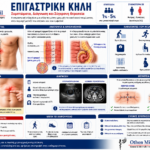 ΕΠΙΓΑΣΤΡΙΚΗ ΚΗΛΗ Ιατρικό infographic για την επιγαστρική κήλη με ανατομική απεικόνιση της λευκής γραμμής, συμπτώματα, διάγνωση και χειρουργική αντιμετώπιση από τον Dr. Όθωνα Μιχαήλ.