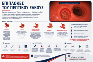 Γραφική απεικόνιση των σοβαρότερων επιπλοκών του πεπτικού έλκους