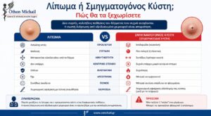 Λίπωμα ή Σμηγματογόνος Κύστη; Οι βασικές διαφορές